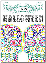 Colorful Halloween Card D8058U-X